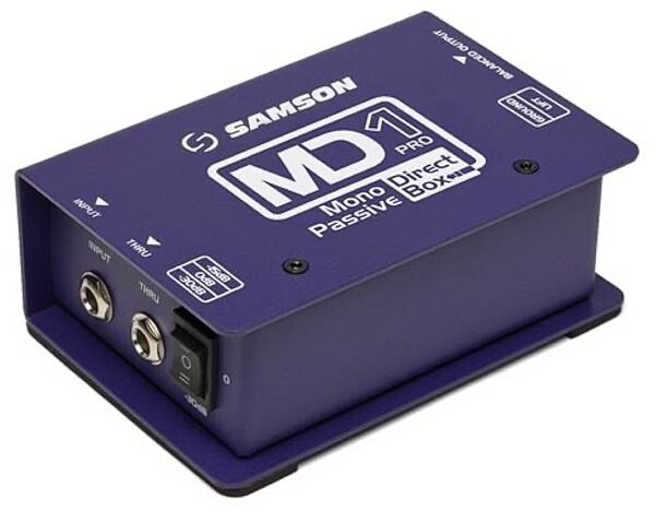 Samson MD1 Pro Mono Passive Direct Box, New, Main